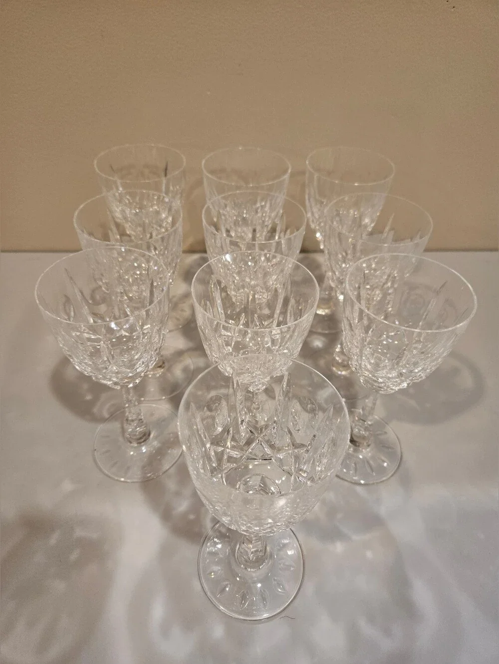 Vintage Monte Claire By Josair Crystal Wine Glasses